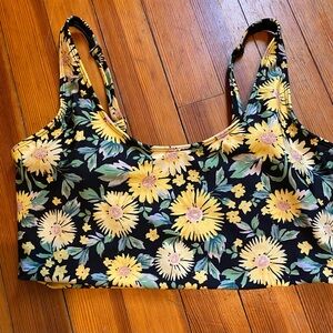 Old Navy Sunflower Cropped Tank Bikini Top
